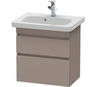 Duravit DuraStyle Módulo de lavabo de pared 6479, 2 cajones, 580mm, para DuraStyle, DS647904343, Color: Decoración Basalto Mate