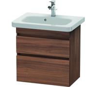 Duravit DuraStyle Módulo de lavabo de pared 6479, 2 cajones, 580mm, para DuraStyle, DS647907979, Color: Nogal natural decorado