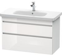 Duravit DuraStyle, mueble bajo pared 6482, 2 cajones, 930mm, para DuraStyle, DS648202218, Color: White High Gloss Decor / White Matt Decor