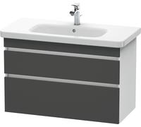 Duravit DuraStyle, mueble bajo pared 6482, 2 cajones, 930mm, para DuraStyle, DS648204918, Color: Grafito Mate Decoración / Blanco Mate Decoración