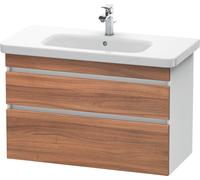 Duravit DuraStyle, mueble bajo pared 6482, 2 cajones, 930mm, para DuraStyle, DS648207918, Color: Nogal Natural Decor / White Matt Decor