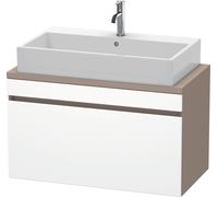 Duravit DuraStyle mueble de baño Console compact, 1 cajón, 900mm, DS530301843, Color: Blanco mate / Basalto mate
