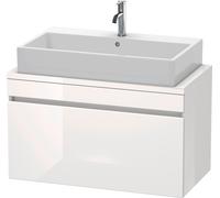 Duravit DuraStyle mueble de baño Console compact, 1 cajón, 900mm, DS530302222, Color: Decoración blanca de alto brillo