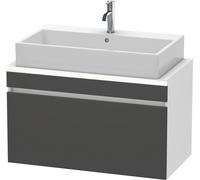 Duravit DuraStyle mueble de baño Console compact, 1 cajón, 900mm, DS530304918, Color: Grafito Mate Decoración / Blanco Mate Decoración