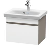 Duravit DuraStyle mueble de baño de pared 6303, 1 cajón, 500mm, para DuraStyle, DS630301843, Color: Blanco mate / Basalto mate