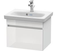 Duravit DuraStyle mueble de baño de pared 6303, 1 cajón, 500mm, para DuraStyle, DS630302218, Color: White High Gloss Decor / White Matt Decor