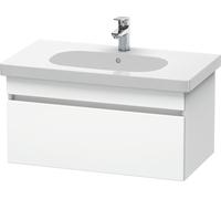 Duravit DuraStyle mueble de baño de pared 6384, 1 cajón, 800mm, para D-Code, DS638401818, Color: Blanco mate / Blanco mate