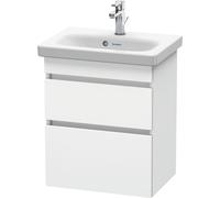 Duravit DuraStyle mueble de baño de pared 6403, 2 cajones, 500mm, para DuraStyle, DS640301818, Color: Blanco mate / Blanco mate