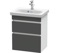Duravit DuraStyle mueble de baño de pared 6403, 2 cajones, 500mm, para DuraStyle, DS640304918, Color: Grafito Mate Decoración / Blanco Mate Decoración