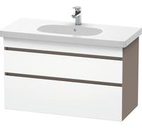 Duravit DuraStyle mueble de baño de pared 6485, 2 cajones, 1000mm, para D-Code, DS648501843, Color: Blanco mate / Basalto mate
