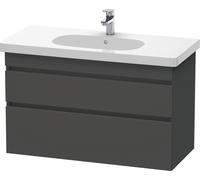 Duravit DuraStyle mueble de baño de pared 6485, 2 cajones, 1000mm, para D-Code, DS648504949, Color: Grafito Mate Decoración