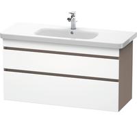 Duravit DuraStyle mueble de baño de pared 6495, 2 cajones, 1130mm, para DuraStyle, DS649501843, Color: Blanco mate / Basalto mate