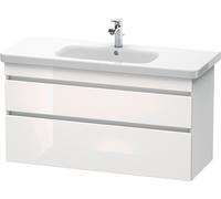 Duravit DuraStyle mueble de baño de pared 6495, 2 cajones, 1130mm, para DuraStyle, DS649502218, Color: White High Gloss Decor / White Matt Decor