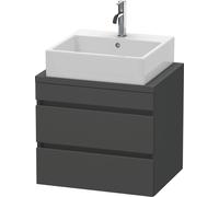 Duravit DuraStyle mueble de baño para consola compacta, 2 cajones, 600mm, DS530504949, Color: Grafito Mate Decoración