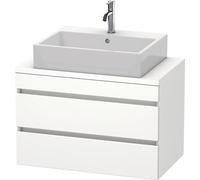 Duravit DuraStyle mueble de baño para consola compacta, 2 cajones, 800mm, DS530705252, Color: Decoración Roble Europeo