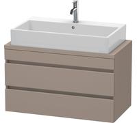 Duravit DuraStyle mueble de baño para consola compacta, 2 cajones, 900mm, DS530804343, Color: Decoración Basalto Mate