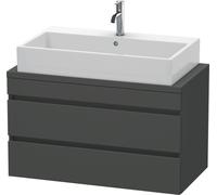 Duravit DuraStyle mueble de baño para consola compacta, 2 cajones, 900mm, DS530804949, Color: Grafito Mate Decoración