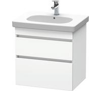 Duravit DuraStyle mueble de baño suspendido 6483, 2 cajones, 600mm, para D-Code, DS648301818, Color: Blanco mate / Blanco mate