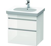 Duravit DuraStyle mueble de baño suspendido 6483, 2 cajones, 600mm, para D-Code, DS648302222, Color: Decoración blanca de alto brillo