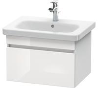 Duravit DuraStyle mueble de pared 6380, 1 extraíble, 580mm, para DuraStyle, DS638002218, Color: White High Gloss Decor / White Matt Decor