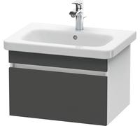 Duravit DuraStyle mueble de pared 6380, 1 extraíble, 580mm, para DuraStyle, DS638004918, Color: Grafito Mate Decoración / Blanco Mate Decoración
