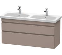Duravit DuraStyle Mueble de pared 6498, 2 cajones, 1230mm, DS649804343, Color: Decoración Basalto Mate