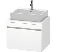 Duravit DuraStyle mueble para consola, 1 cajón, 700mm, DS531101818, Color: Blanco mate / Blanco mate