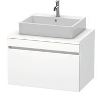 Duravit DuraStyle mueble para consola, 1 cajón, 800mm, DS531201818, Color: Blanco mate / Blanco mate