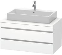 Duravit DuraStyle mueble para consola, 2 cajones, 1000mm, DS531901818, Color: Blanco mate / Blanco mate