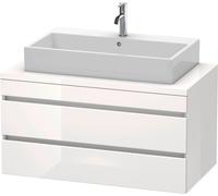 Duravit DuraStyle mueble para consola, 2 cajones, 1000mm, DS531902222, Color: Decoración blanca de alto brillo