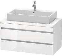 Duravit DuraStyle mueble para consola, 2 cajones, 1000mm, DS531904318, Color: Basalto mate / Blanco mate