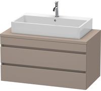 Duravit DuraStyle mueble para consola, 2 cajones, 1000mm, DS531904343, Color: Decoración Basalto Mate
