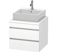 Duravit DuraStyle mueble para consola, 2 cajones, 600mm, DS531501818, Color: Blanco mate / Blanco mate