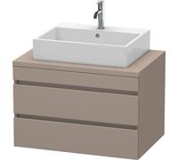 Duravit DuraStyle mueble para consola, 2 cajones, 800mm, DS531704343, Color: Decoración Basalto Mate