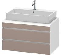 Duravit DuraStyle mueble para consola, 2 cajones, 900mm, DS531804318, Color: Basalto mate / Blanco mate