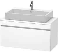 Duravit DuraStyle mueble para consola compacta, 1 cajón, 1000mm, DS530401818, Color: Blanco mate / Blanco mate