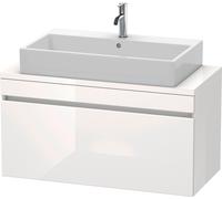 Duravit DuraStyle mueble para consola compacta, 1 cajón, 1000mm, DS530402222, Color: Decoración blanca de alto brillo