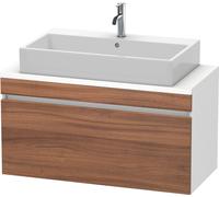 Duravit DuraStyle mueble para consola compacta, 1 cajón, 1000mm, DS530407918, Color: Nogal Natural Decor / White Matt Decor
