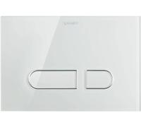 Duravit DuraSystem placa de accionamiento A1 mecánico para WC, 229,8x157 mm, vidrio blanco, WD5002012000
