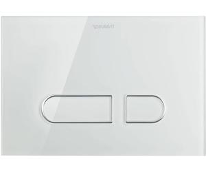 Duravit DuraSystem placa de accionamiento A1 mecánico para WC, 229,8x157 mm, vidrio blanco, WD5002012000