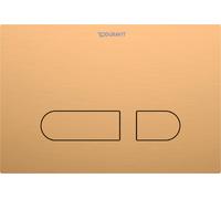 Duravit DuraSystem placa de accionamiento de inodoro A1, acero inoxidable, WD5012044000, Color: bronce cepillado