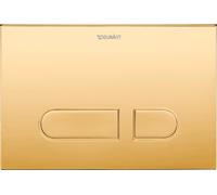Duravit DuraSystem placa de accionamiento de inodoro A1, plástico, oro pulido, WD5001341001