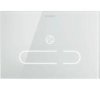 Duravit DuraSystem placa de accionamiento A2 electrónico para WC, 229,8x157 mm, vidrio blanco, WD5003012000