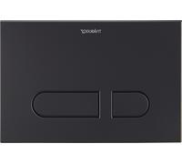 Duravit DuraSystem placa de accionamiento A1 mecánico para WC, 217x146,5 mm, plástico, WD5001031000, Color: Negro Mate