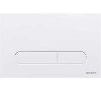 Duravit DuraSystem placa de accionamiento de inodoro para WC Beta 100, Dual Flush, WD5009011000, Color: Blanco
