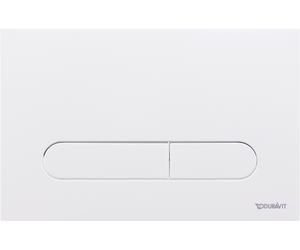 Duravit DuraSystem placa de accionamiento de inodoro para WC Beta 100, Dual Flush, WD5009011000, Color: Blanco