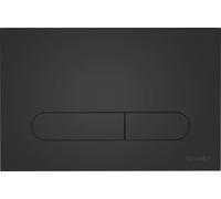 Duravit DuraSystem placa de accionamiento de inodoro para WC Beta 100, Dual Flush, WD5009031000, Color: Negro Mate