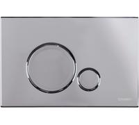 Duravit DuraSystem placa de accionamiento de inodoro para WC Beta 120, DualFlush, 230x150,5mm, WD5010021000, Color: Cromo alto brillo