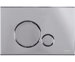 Duravit DuraSystem placa de accionamiento de inodoro para WC Beta 120, DualFlush, 230x150,5mm, WD5010021000, Color: Cromo alto brillo