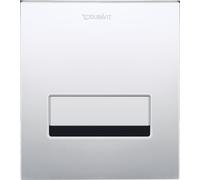 Duravit DuraSystem placa de accionamiento de urinario A2 electrónica, con función de limpieza, fundición inyectada de zinc, 130x150mm, WD5007023000, Color: Panel frontal de zinc fundido a presión, cro